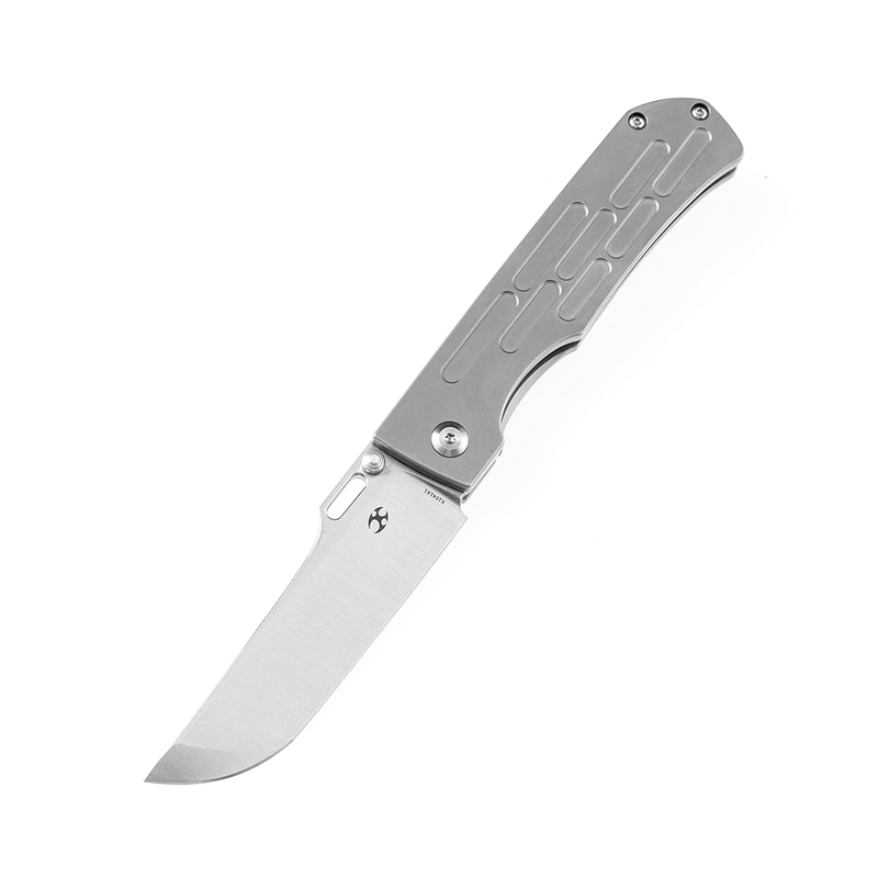 KANSEPT Reedus K1041A2 Satin CPM-S35VN  Plain Titanium Handle with D.O.C.K. Design