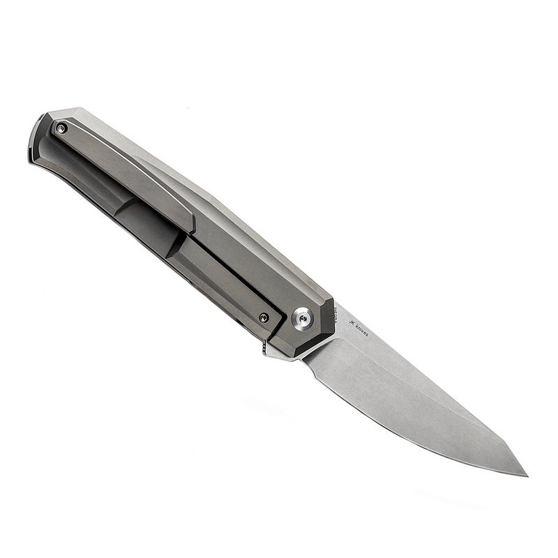 Integra K1042A2 Stonewashed M390 Bronze Anodized Titanium Designed by JK Knives