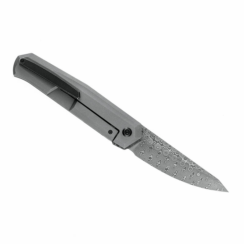KANSEPT Integra K1042D1 Damascus Designed Silicon Carbided Titanium by JK Knives