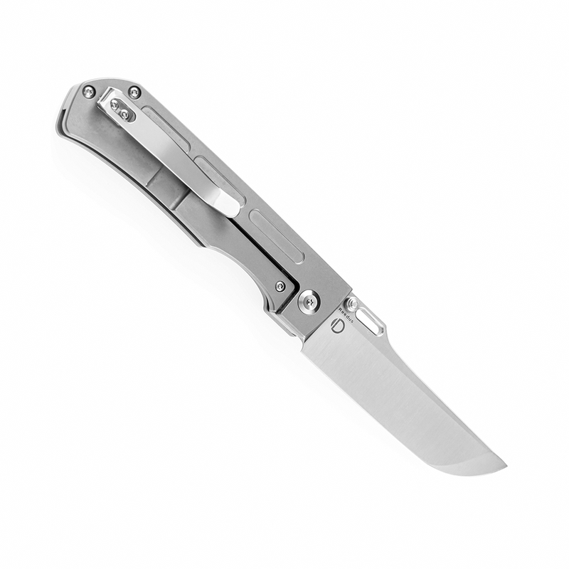 KANSEPT Reedus K1041A2 Satin CPM-S35VN  Plain Titanium Handle with D.O.C.K. Design