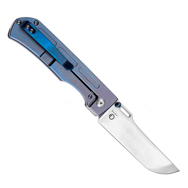 KANSEPT Reedus Satin CPM-S35VN  Blue Anodized Titanium Handle with D.O.C.K. Design-K1041A5