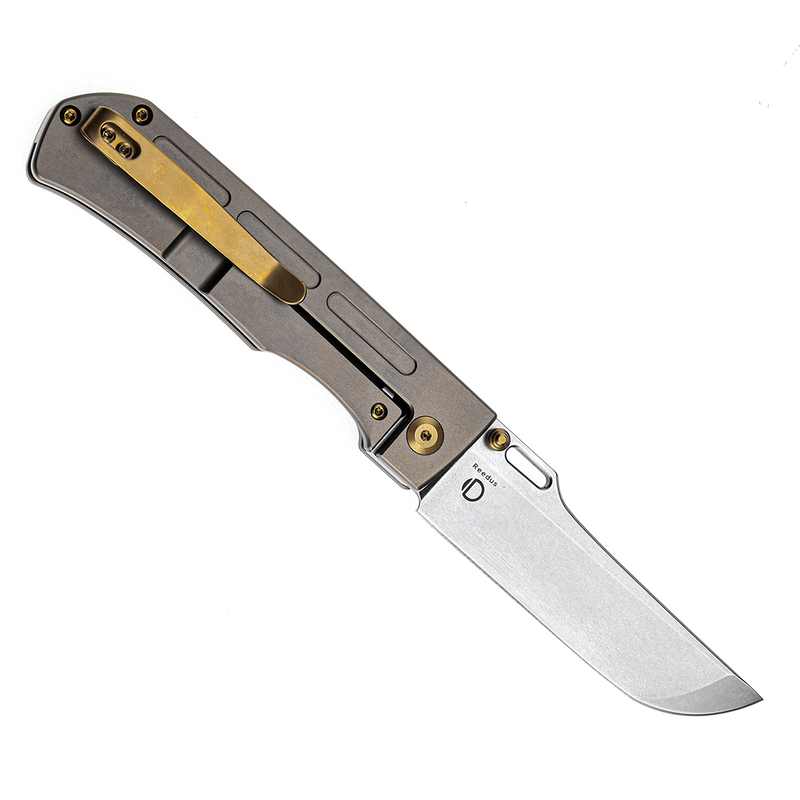 KANSEPT Reedus Stonewashed CPM-S35VN  Bronze Anodized Titanium Handle with D.O.C.K. Design-K1041A3