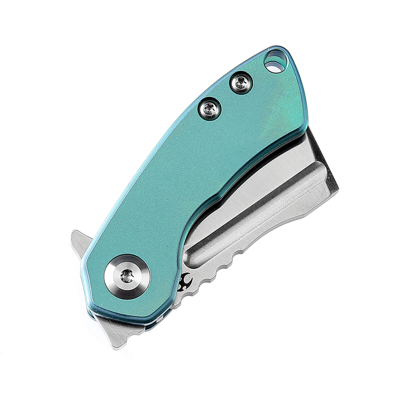 KANSEPT Mini Korvid Flipper knife Bronze Titanium Handle (1.45'‘ CPM-S35VN Blade ) Koch Tools Design-K3030A7