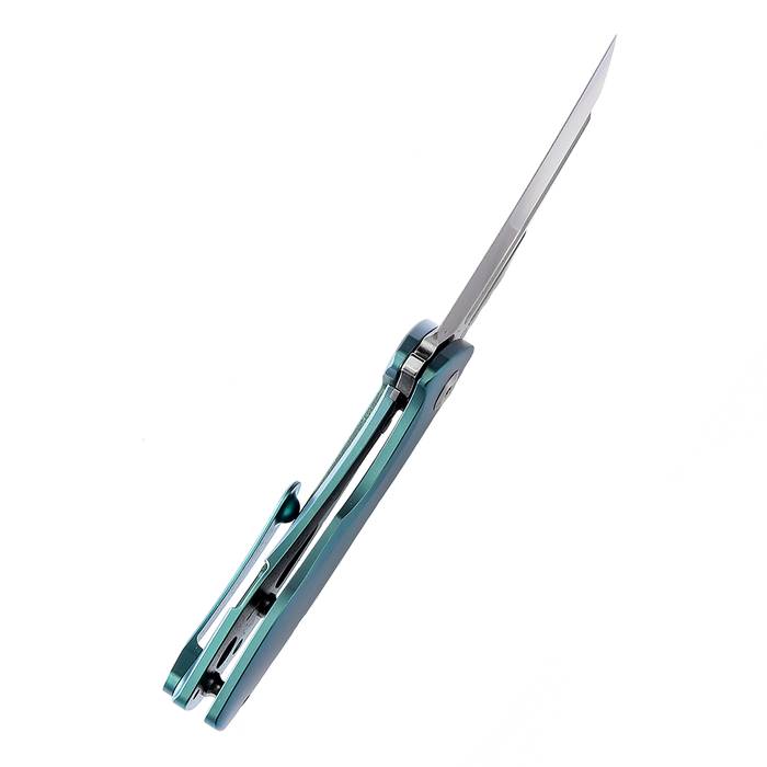 KANSEPT KTC3  Flipper Knife Green Titanium Handle (2.69'' CPM-S35VN Blade) Koch Tools Design-K1031A4