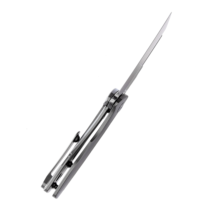KANSEPT KTC3  Flipper Knife Bead Blasted Titanium Handle (2.69'' CPM-S35VN Blade) Koch Tools Design-K1031A2