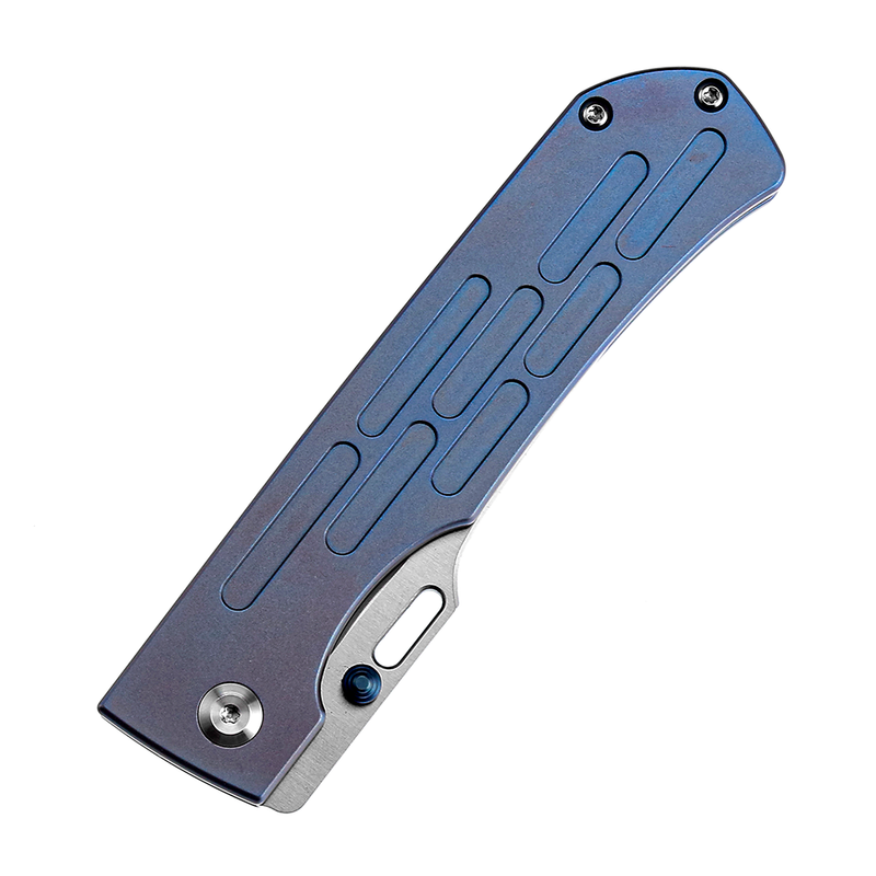 KANSEPT Reedus Satin CPM-S35VN  Blue Anodized Titanium Handle with D.O.C.K. Design-K1041A5