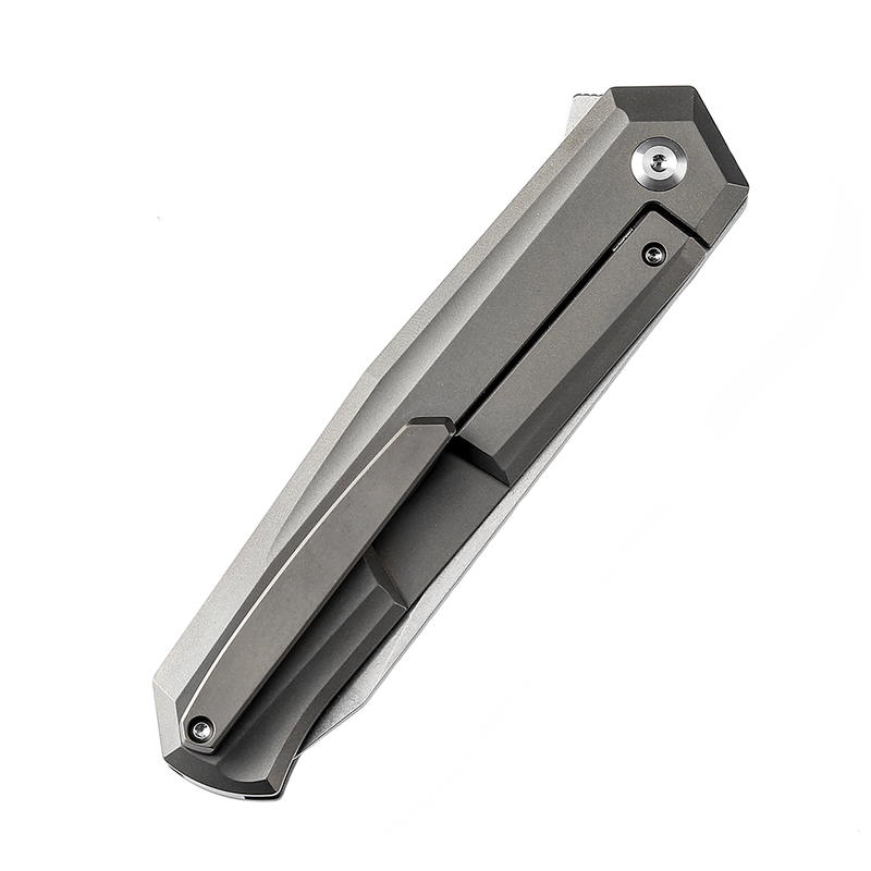 Integra K1042A2 Stonewashed M390 Bronze Anodized Titanium Designed by JK Knives