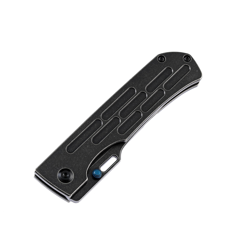 Reedus K1041A1 Black TiCn Coated and Stonewashed CPM-S35V Black TiCn Coated and Stonewashed Titanium with D.O.C.K. Design