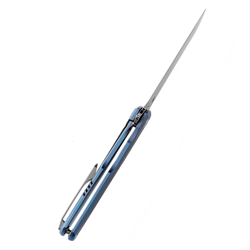 KANSEPT Arcus Titanium Twill Carbon Fibe Handle (Satin CPM-S35VN Blade) Ostap Hel Design - K1046A1