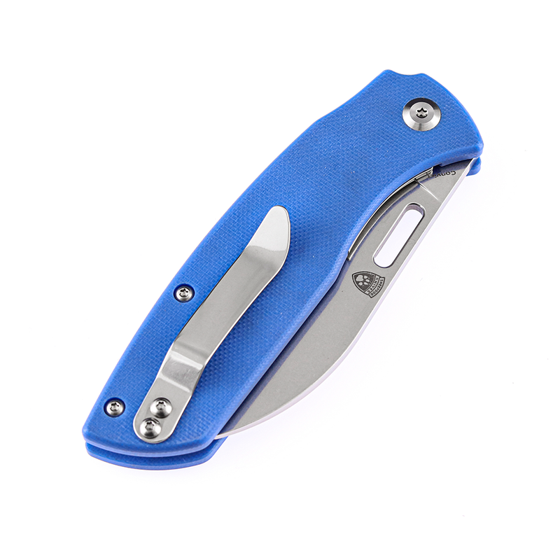 KANSEPT Convict T1023A3 Stonewashed 154CM Blue  G10 Handle with Sheepdog Knives Design