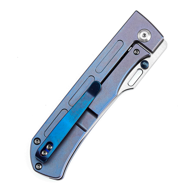 KANSEPT Reedus Satin CPM-S35VN  Blue Anodized Titanium Handle with D.O.C.K. Design-K1041A5
