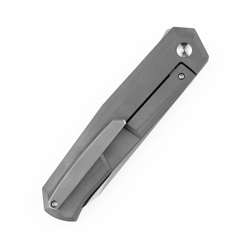 Integra K1042A1 Satin M390 Silicon Carbided Titanium Designed by JK Knives